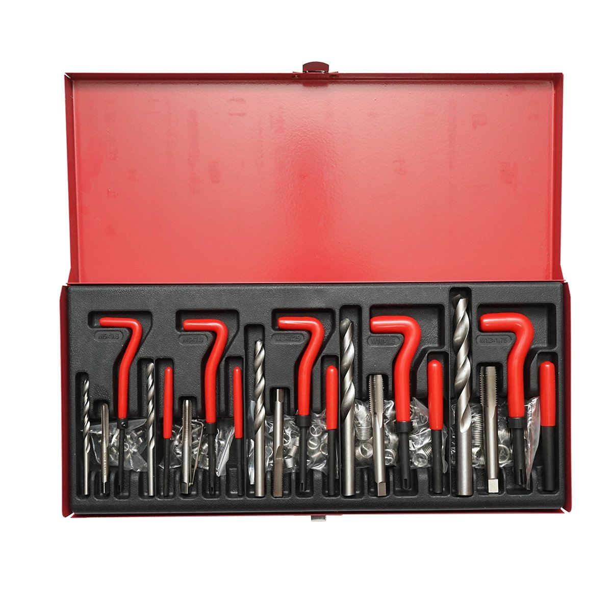 Trusa pentru reparat filete M5, M6, M8, M10, M12 131 piese